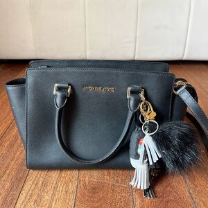 Black Michael Kors Leather Satchel